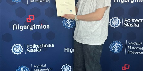 Jakub Mazurkiewicz z klasy 3h finalistą 14 Ogólnopolskiego Konkursu Wiedzy Informatyczno-Matematycznej