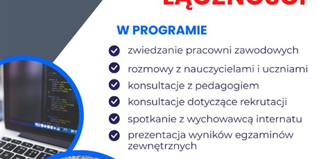 Dzień Otwarty w Zespole Szkół Łączności 11 kwietnia– Zapraszamy Uczniów Klas 8!