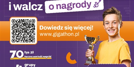 Powiększ grafikę: plakat konkursu Gigathon