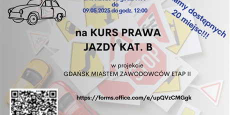 Kurs prawa jazdy w ramach GMZ II. Od jutra rekrutacja!