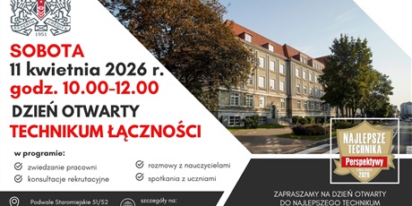 To już ostatni dzwonek! Dzień Otwarty w ZSŁ w Gdańsku! 🔌