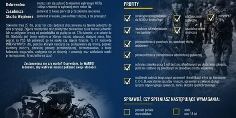 Wsparcie działań promocyjnych Wojskowego Centrum Rekrutacji w Gdańsku