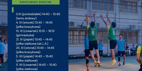 Zajęcia pozalekcyjne - sport!