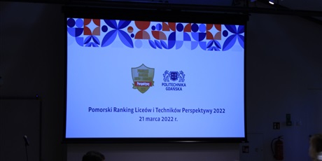 Powiększ grafikę: Slajd Pomorski Ranking Liceów i Techników Perspektywy 2022