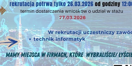 Powiększ grafikę: Plakat stażu